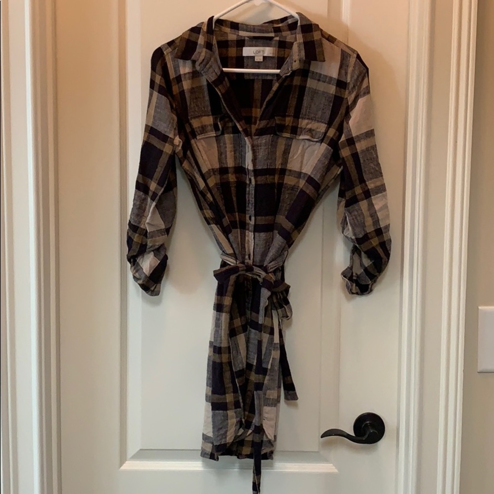 Loft flannel dress